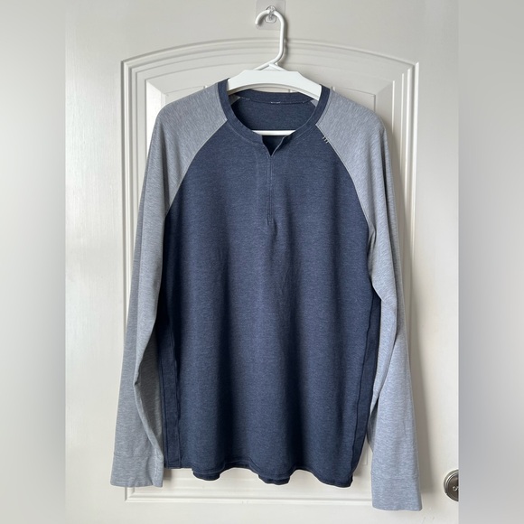Lululemon Bodhi Long Sleeve L Heathered Inkwell Grey Vitasea - Picture 3 of 16